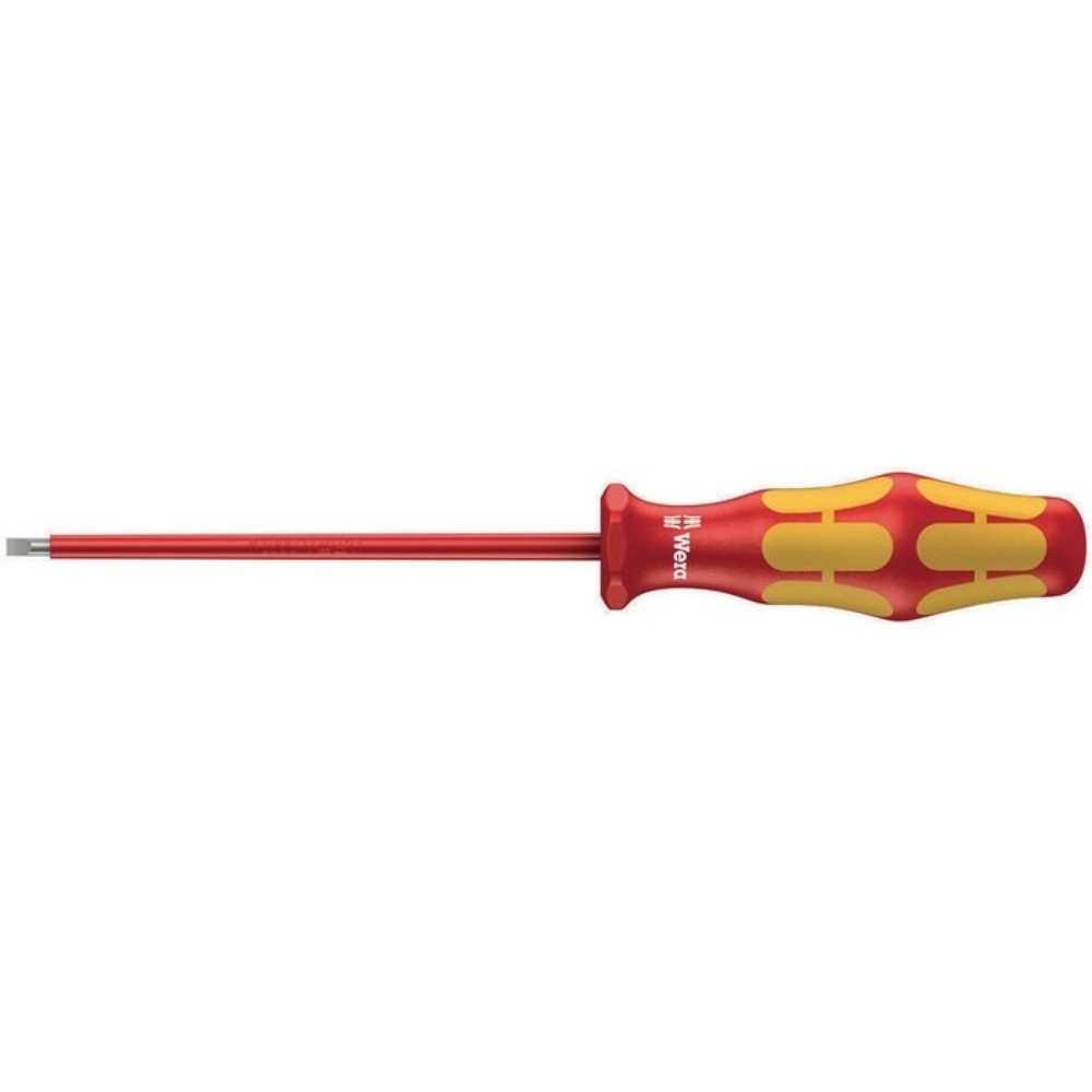 Produktabbildung: WERA Schraubendreher, Gesamtlänge 181 mm, Schneidenbreite 3,0 mm, VDE isoliert