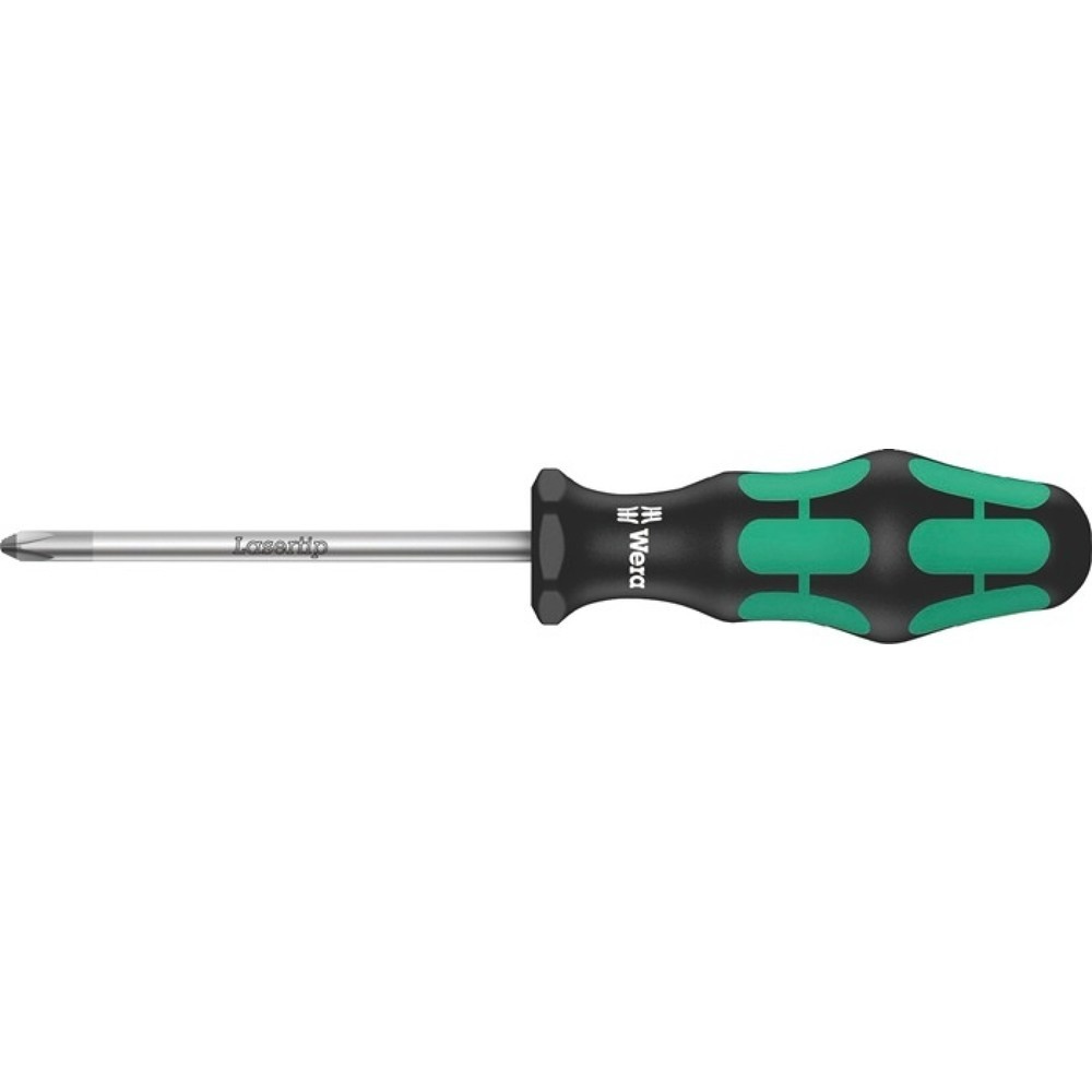 Produktabbildung: WERA Schraubendreher 350 PH, 2-Komponentengriff, Größe PH 0 Klingenlänge 60 mm, Rundklinge