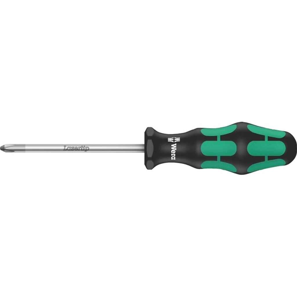 Produktabbildung: WERA Schraubendreher 350 PH, 2-Komponentengriff, Größe PH 0 Klingenlänge 60 mm, Rundklinge