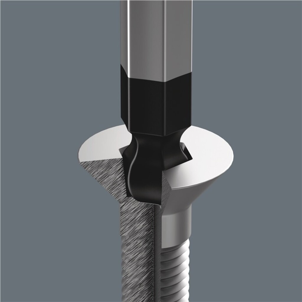 WERA Schraubendreher 352 Gr.1,5mm Klingen-L.60mm 2K-Griff Produktabbildung Nr. 2: WERA Schraubendreher 352 Gr.1,5mm Klingen-L.60mm 2K-Griff