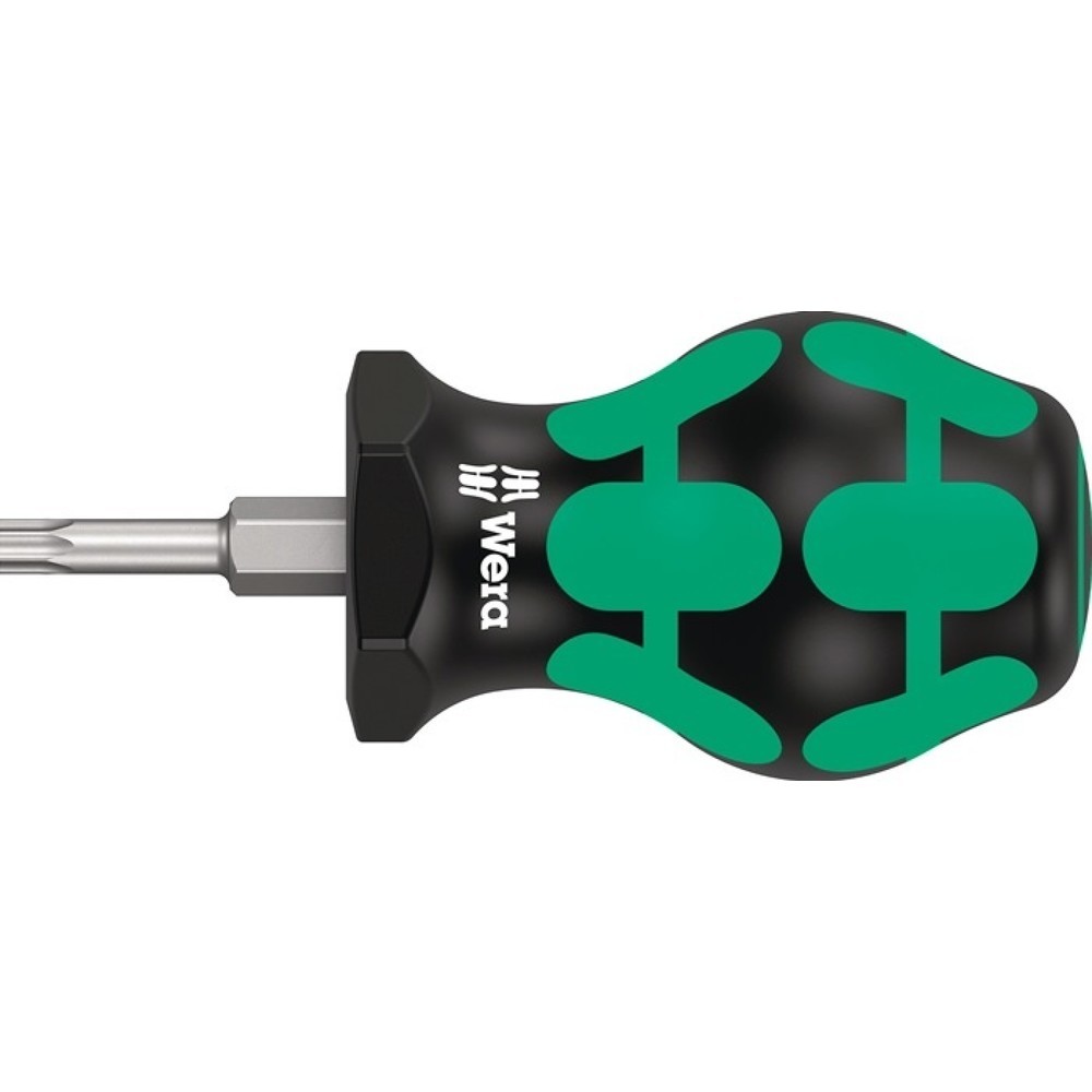 Produktabbildung: WERA Schraubendreher 367 TORX® Stubby, 2-Komponentengriff, Größe T 20 Klingenlänge 25 mm, Rundklinge