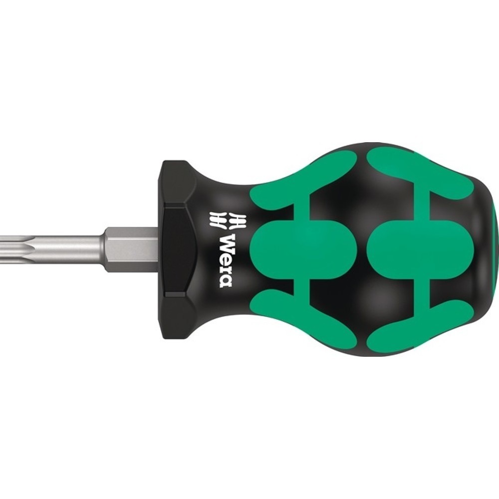 Produktabbildung: WERA Schraubendreher 367 TORX® Stubby, 2-Komponentengriff, Größe T 25 Klingenlänge 25 mm, Rundklinge