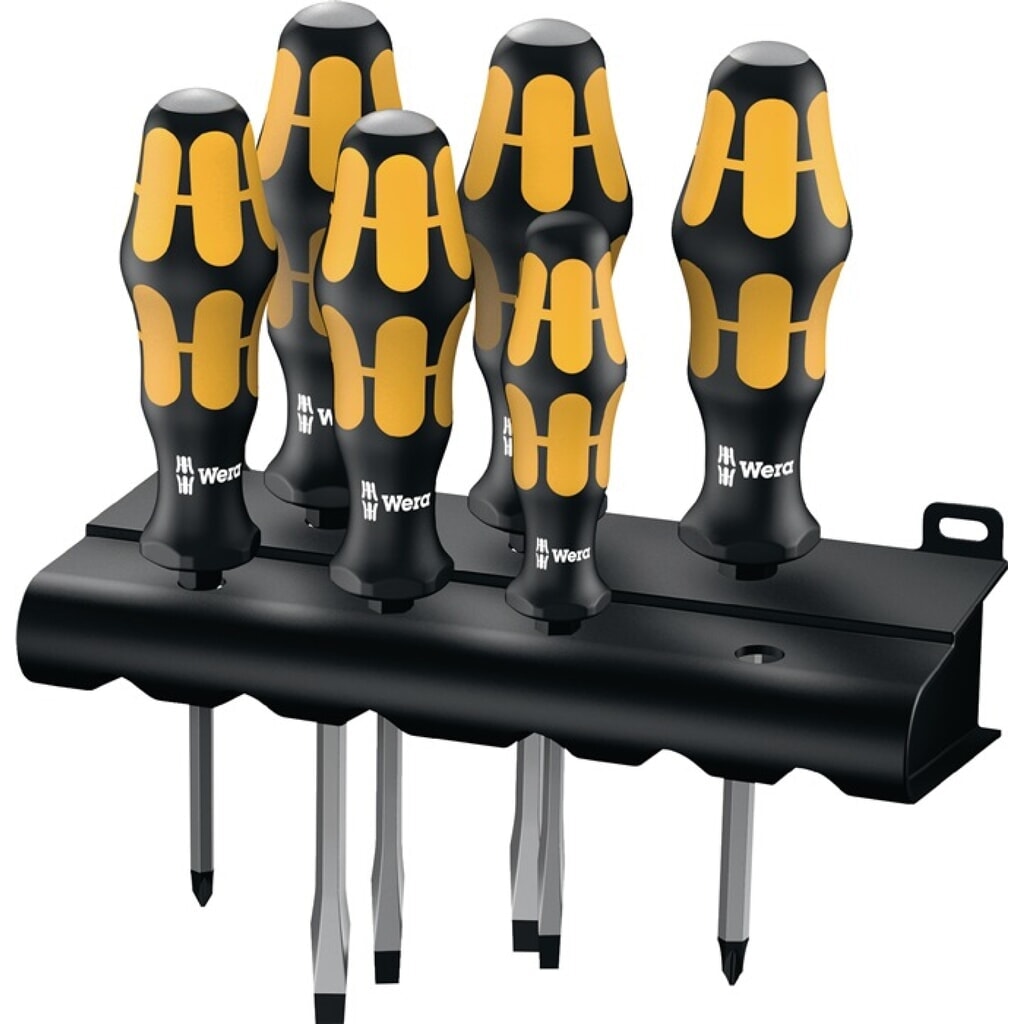 WERA Schraubendrehersatz 932/6 6-tlg.Schlitz/PH 2K-Griff 6-Kant-Klinge/Ans Produktabbildung Nr. 2: WERA Schraubendrehersatz 932/6 6-tlg.Schlitz/PH 2K-Griff 6-Kant-Klinge/Ans