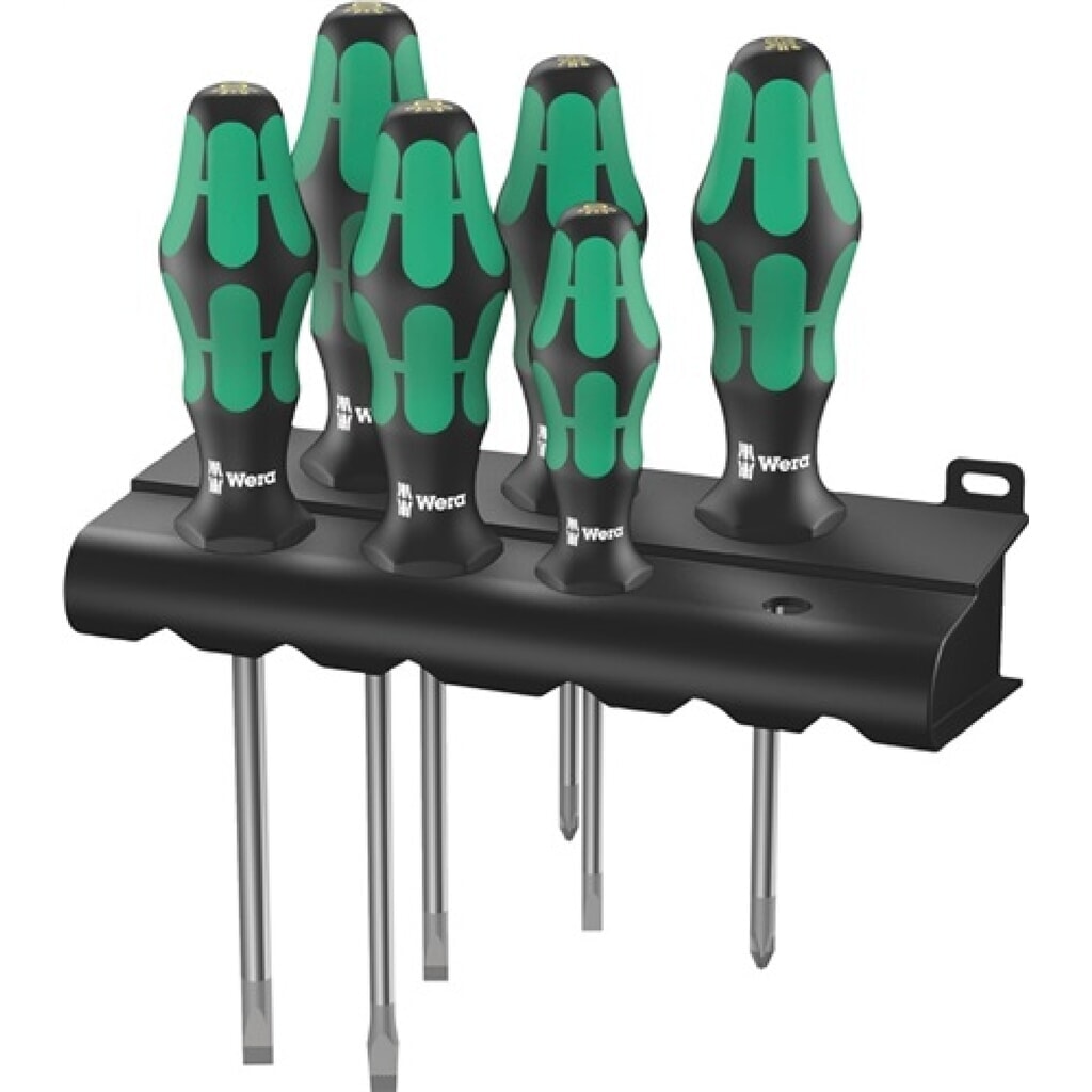 Wera Schraubendrehersatz 334/335/6, Mehrkomp.-Heft, 6-teilig, Schlitz/PZD Produktabbildung: Wera Schraubendrehersatz 334/335/6, Mehrkomp.-Heft, 6-teilig, Schlitz/PZD