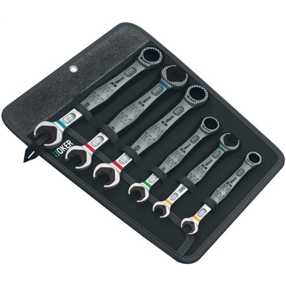 Produktabbildung Nr. 3: Schraubenschlüsselsatz 6 teilig Gabel-Ring sw 10/13/17/19 Gabelschl.10x13/17x19