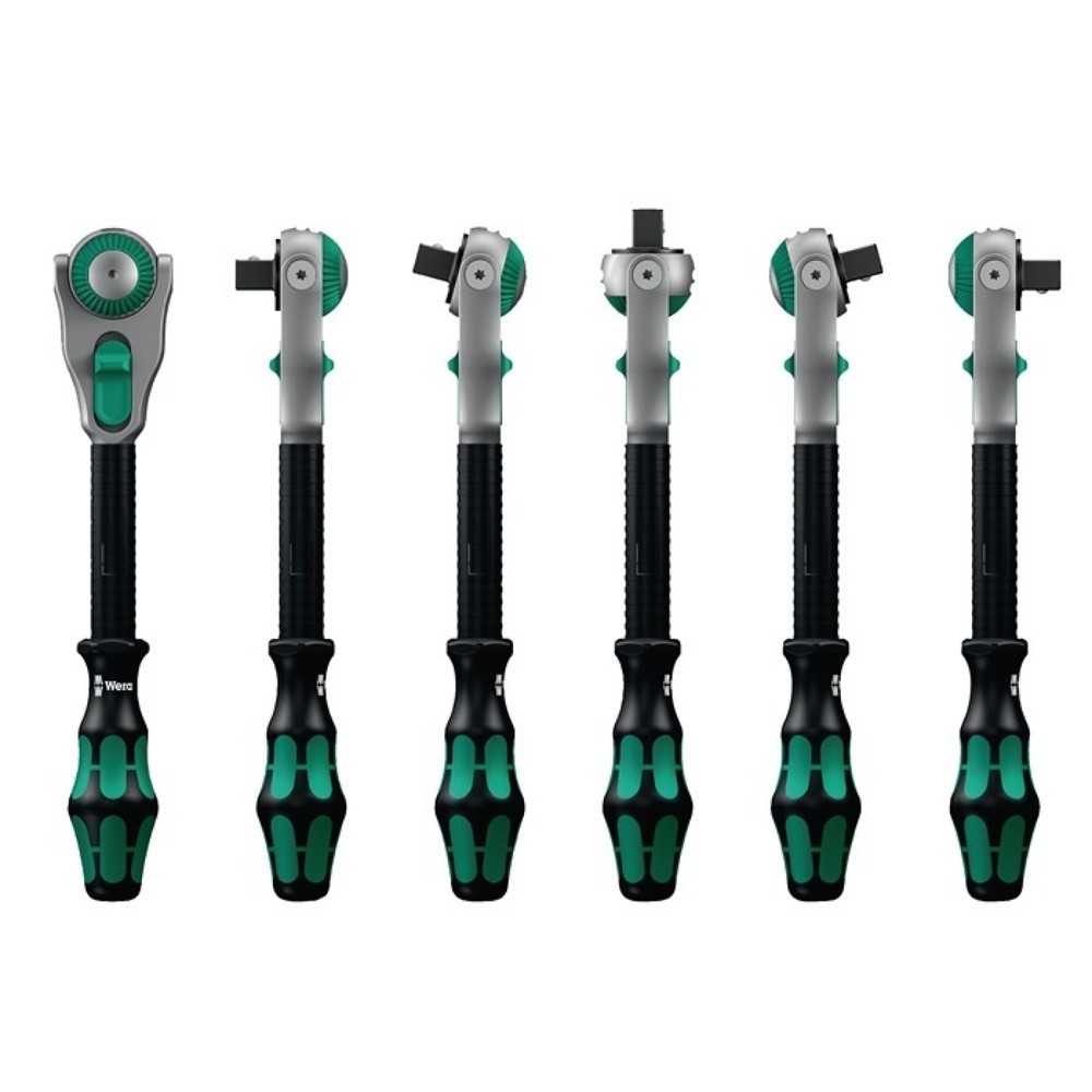 Produktabbildung: WERA Schwenk- u.U.-Knarre Zyklop Speed 1/4 Zoll Anz.Z.72 L.152mm 2K-Griff