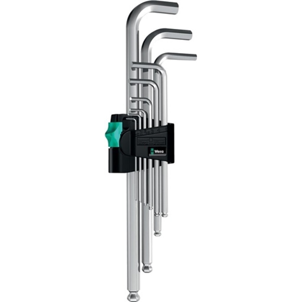 Winkelschraubendreher 7tlg. SW1,5-6mm m.Kugelkopf lang WERA Hex-Plus-Profil Produktabbildung: Winkelschraubendreher 7tlg. SW1,5-6mm m.Kugelkopf lang WERA Hex-Plus-Profil
