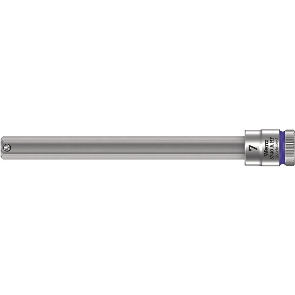 Produktabbildung: WERA Steckschlüsseleinsatz 8740 A HF, Schlüsselweite 7 mm, 1/4 ″, Länge 100 mm