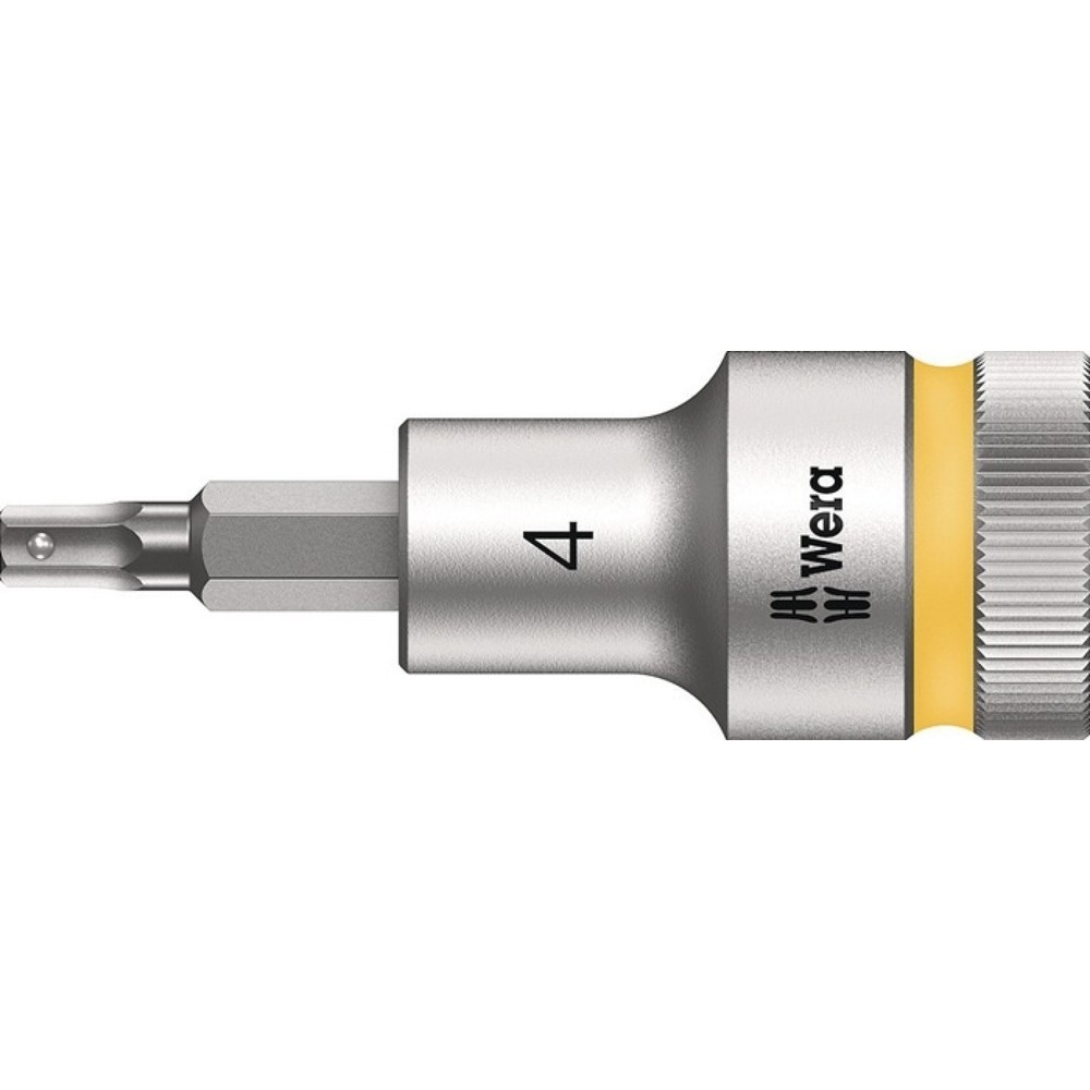 Produktabbildung: WERA Steckschlüsseleinsatz 8740 C HF, Schlüsselweite 4 mm, 1/2 ″, Länge 60 mm