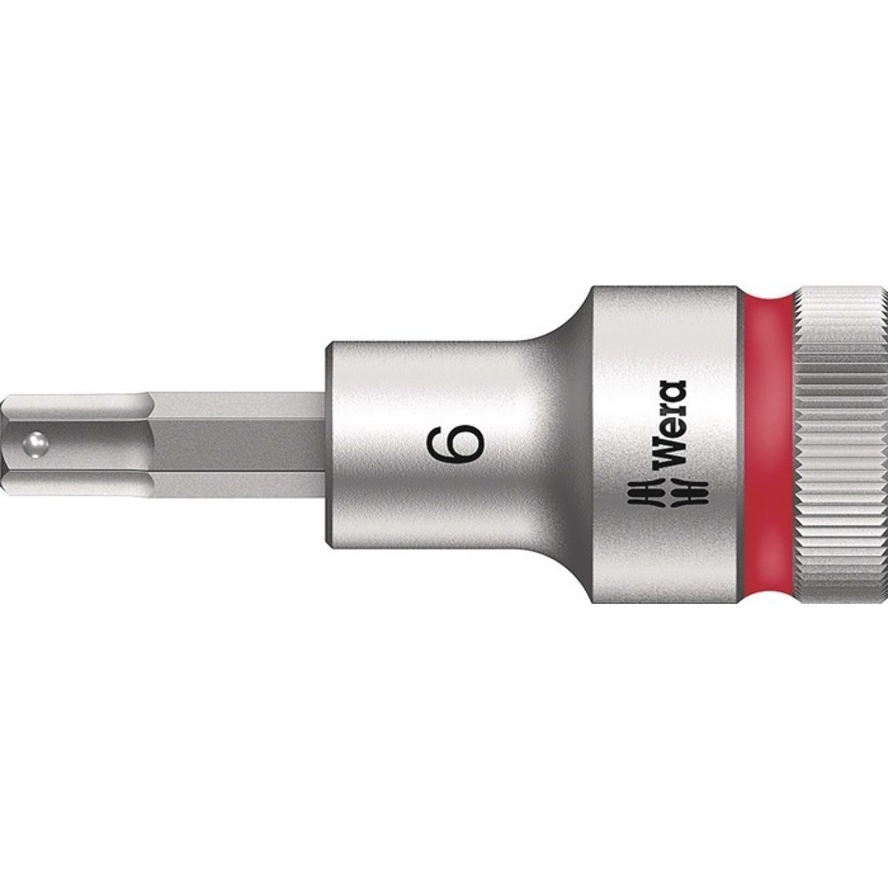Produktabbildung Nr. 1: WERA Steckschlüsseleinsatz 8740 C HF, Schlüsselweite 6 mm, 1/2 ″, Länge 60 mm