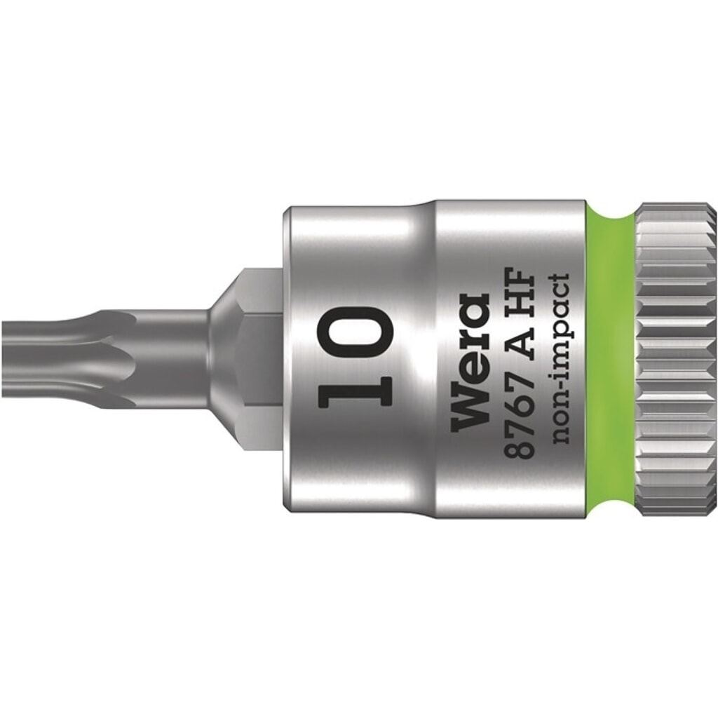 Produktabbildung Nr. 1: WERA Steckschlüsseleinsatz 8767 A HF TORX®, T10, 1/4 ″, Länge 28 mm