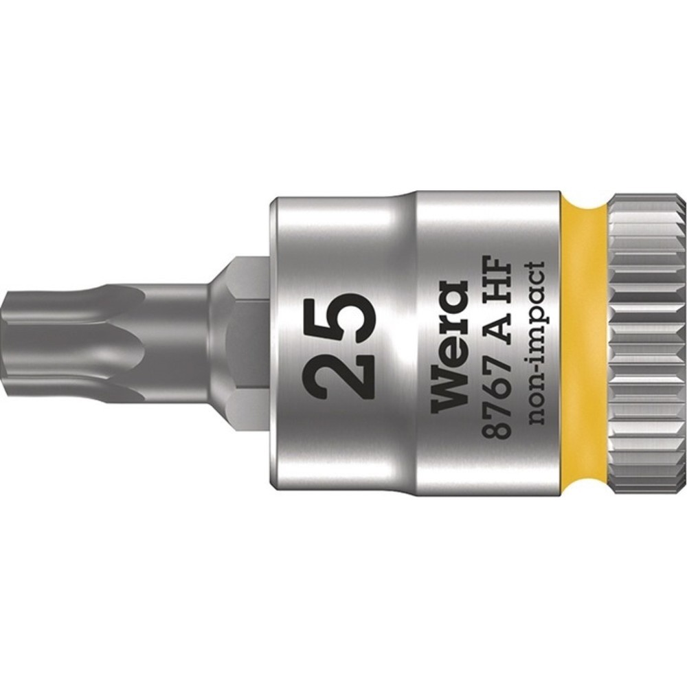 Produktabbildung: WERA Steckschlüsseleinsatz 8767 A HF TORX®, T25, 1/4 ″, Länge 28 mm