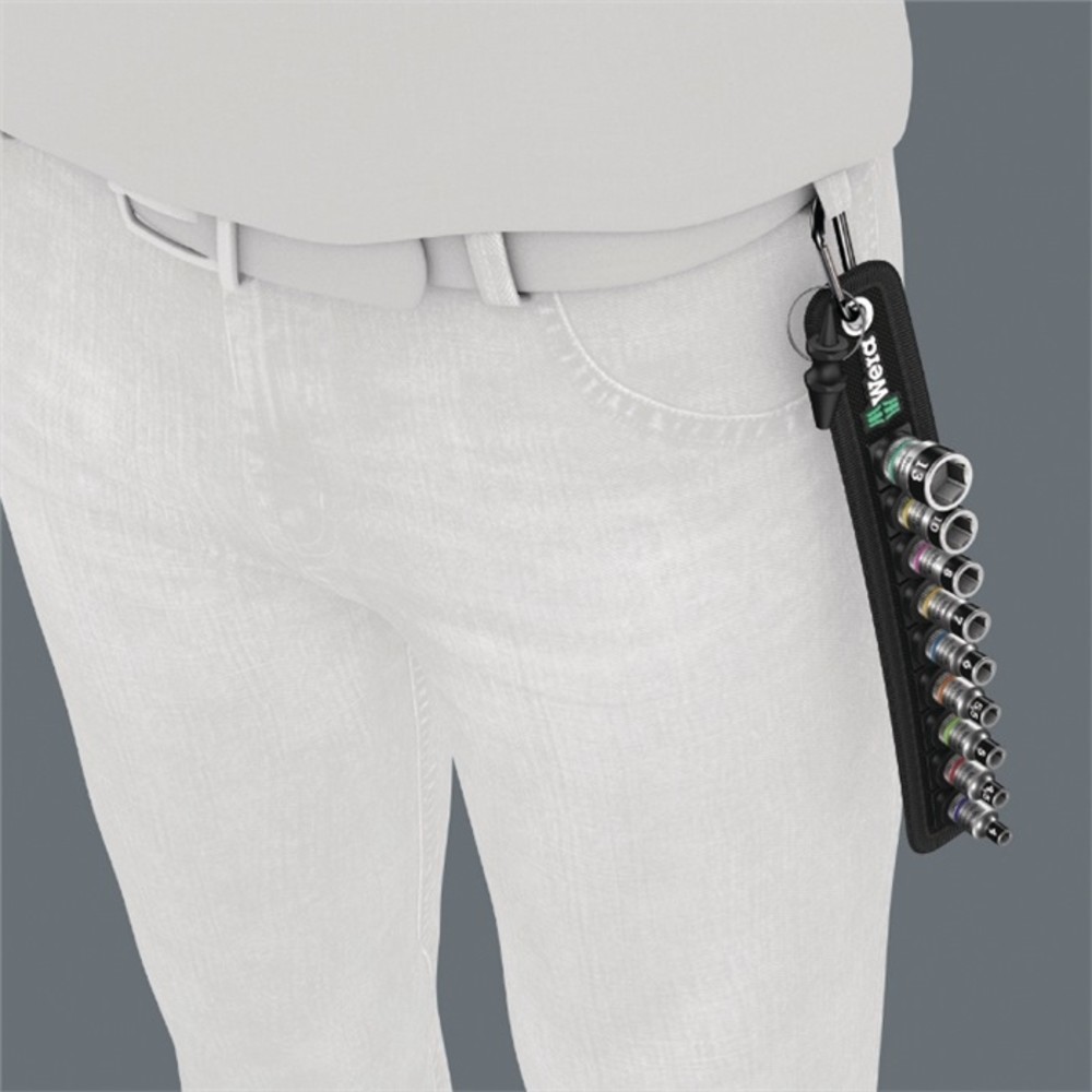 Produktabbildung Nr. 2: WERA Steckschlüsselsatz Belt 4 9-tlg.1/4 Zoll 5-13mm f.a6-KT.-Schr