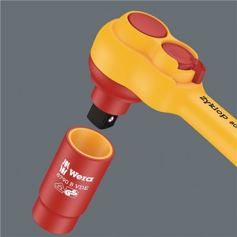 Produktabbildung Nr. 2: WERA Steckschlüsselsatz 8100 SB VDE 1 Zyklop 17-tlg.3/8 Zoll SW 6-19mm Z.80 6KT