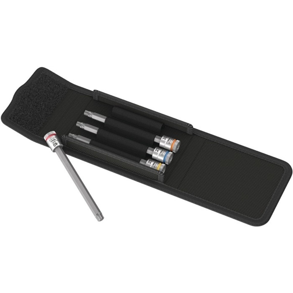 Produktabbildung: WERA Steckschlüsselsatz 8767 A TORX® HF 1 4-tlg.1/4 Zoll T 25-T40