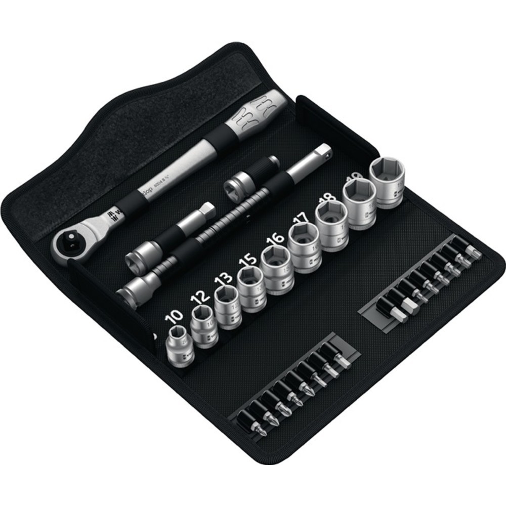 Produktabbildung Nr. 2: WERA Steckschlüsselsatz Zyklop Metal 29-tlg.3/8 Zoll SW 8-19mm Z.72 6KT