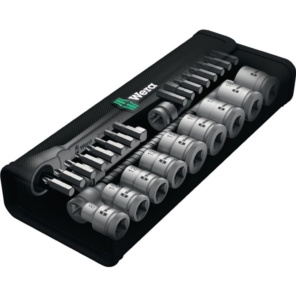 Produktabbildung Nr. 3: WERA Steckschlüsselsatz Zyklop Metal 29-tlg.3/8 Zoll SW 8-19mm Z.72 6KT