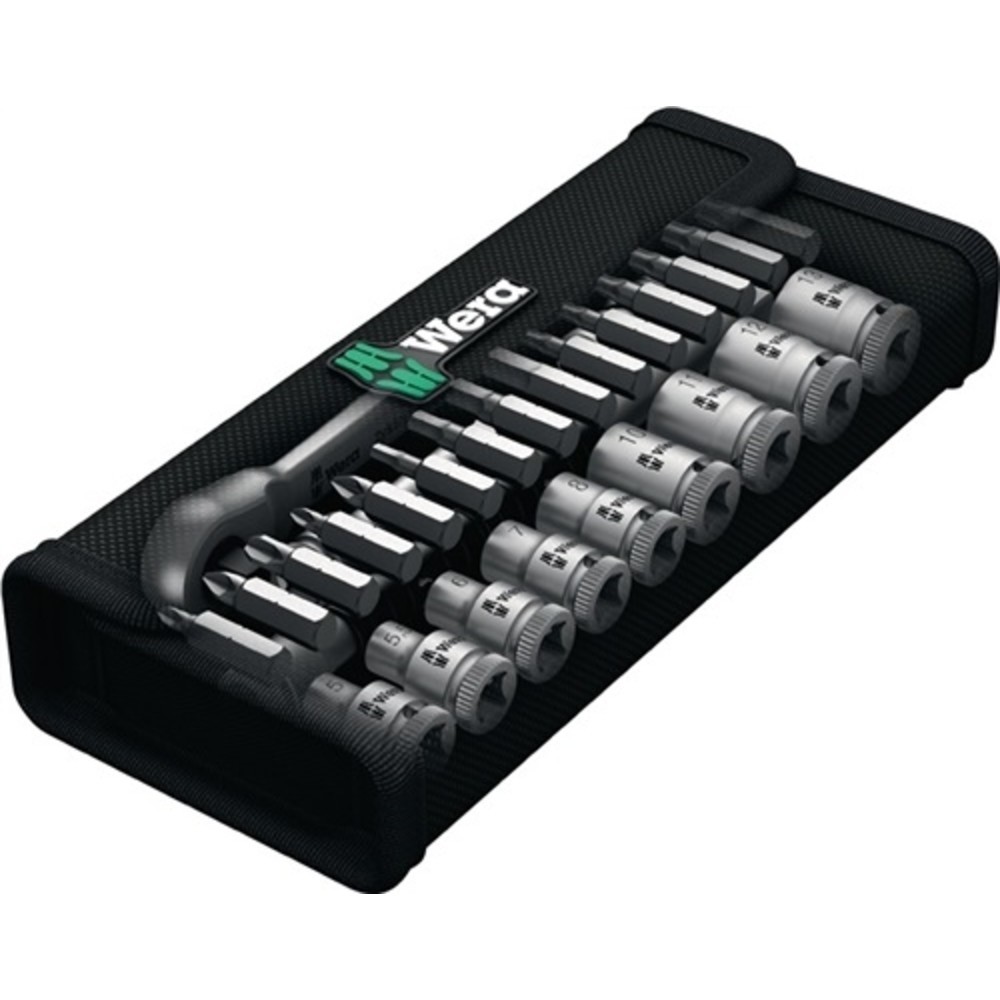 Produktabbildung Nr. 2: Steckschlüsselsatz 1/4 Zoll 28 teilig sw 5,5 bis sw 13 Zyklop Metal switch Knarre