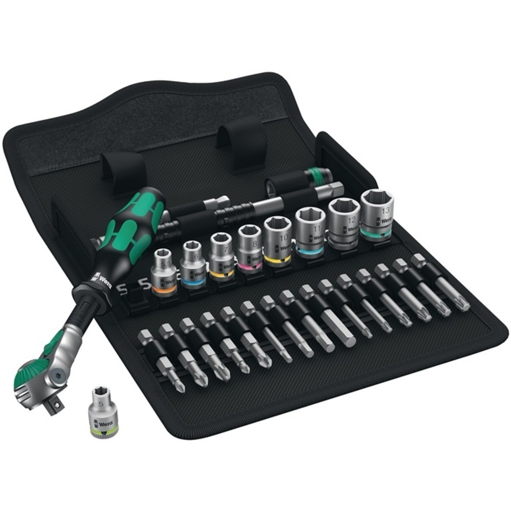 Produktabbildung Nr. 2: WERA Steckschlüsselsatz 8100 SA 6 28-tlg.1/4 Zoll SW 5-13mm Z.72 6KT