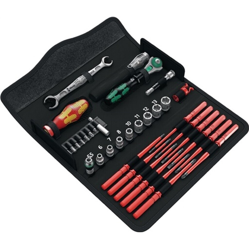 Werkzeugset K K W1 Wartung 35 tlg. in Klapptasche Produktabbildung: Werkzeugset K K W1 Wartung 35 tlg. in Klapptasche