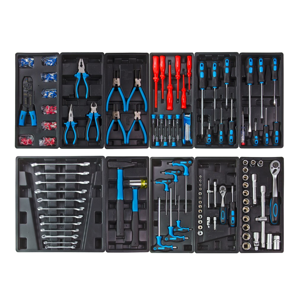 Produktabbildung Nr. 4: Werkstattwagen RAPTOR, inkl. 250-teiligem Werkzeugsortiment