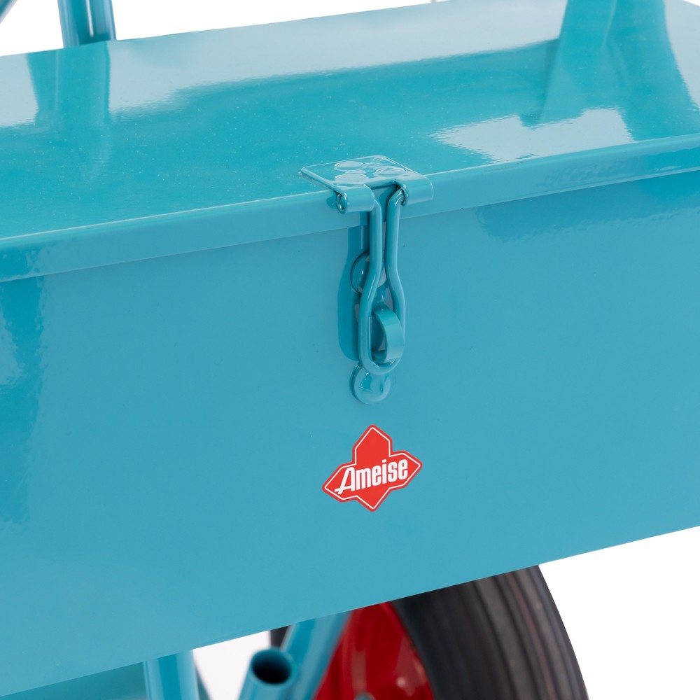 Produktabbildung Nr. 3: Werkzeugkasten für Ameise® 2er-Stahlflaschenkarre, leer, verschließbarer Deckel, HxBxT 155 x 460 x 210 mm