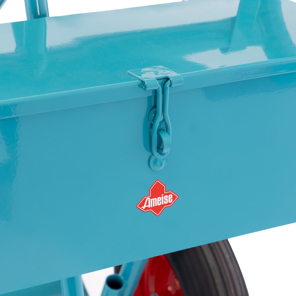 Produktabbildung Nr. 3: Werkzeugkasten für Ameise® 2er-Stahlflaschenkarre, leer, verschließbarer Deckel, HxBxT 155 x 460 x 210 mm