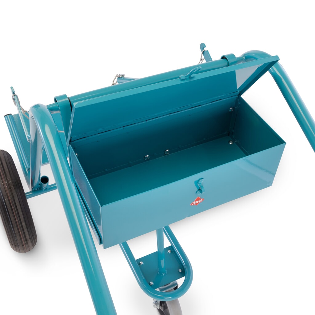 Werkzeugkasten für Ameise® 2er-Stahlflaschenkarre, leer, verschließbarer Deckel, HxBxT 155 x 460 x 210 mm Produktabbildung Nr. 7: Werkzeugkasten für Ameise® 2er-Stahlflaschenkarre, leer, verschließbarer Deckel, HxBxT 155 x 460 x 210 mm