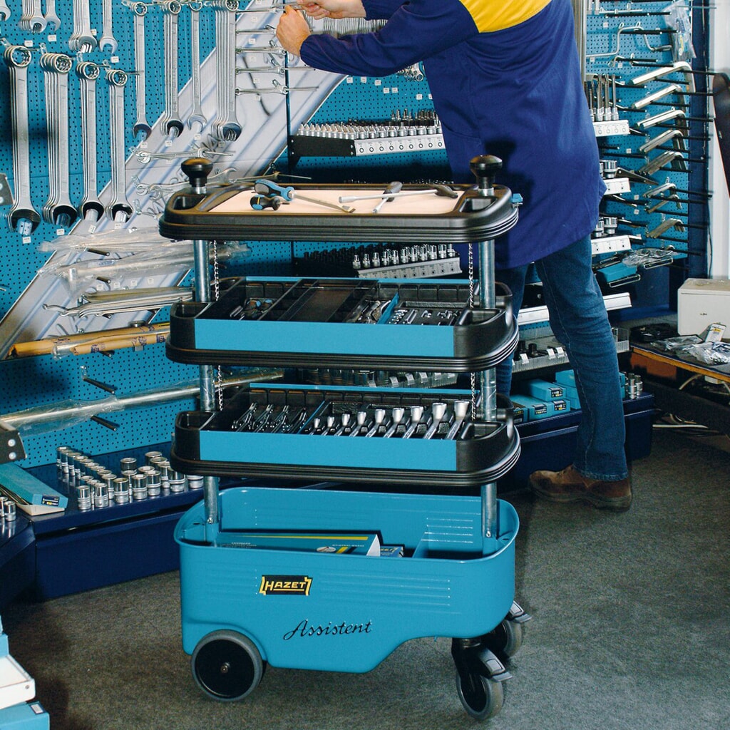 Werkzeugwagen HAZET® Assistent® Premium, absenkbar, HxBxT 1.002 x 725 x 398 mm Produktabbildung Nr. 5: Werkzeugwagen HAZET® Assistent® Premium, absenkbar, HxBxT 1.002 x 725 x 398 mm