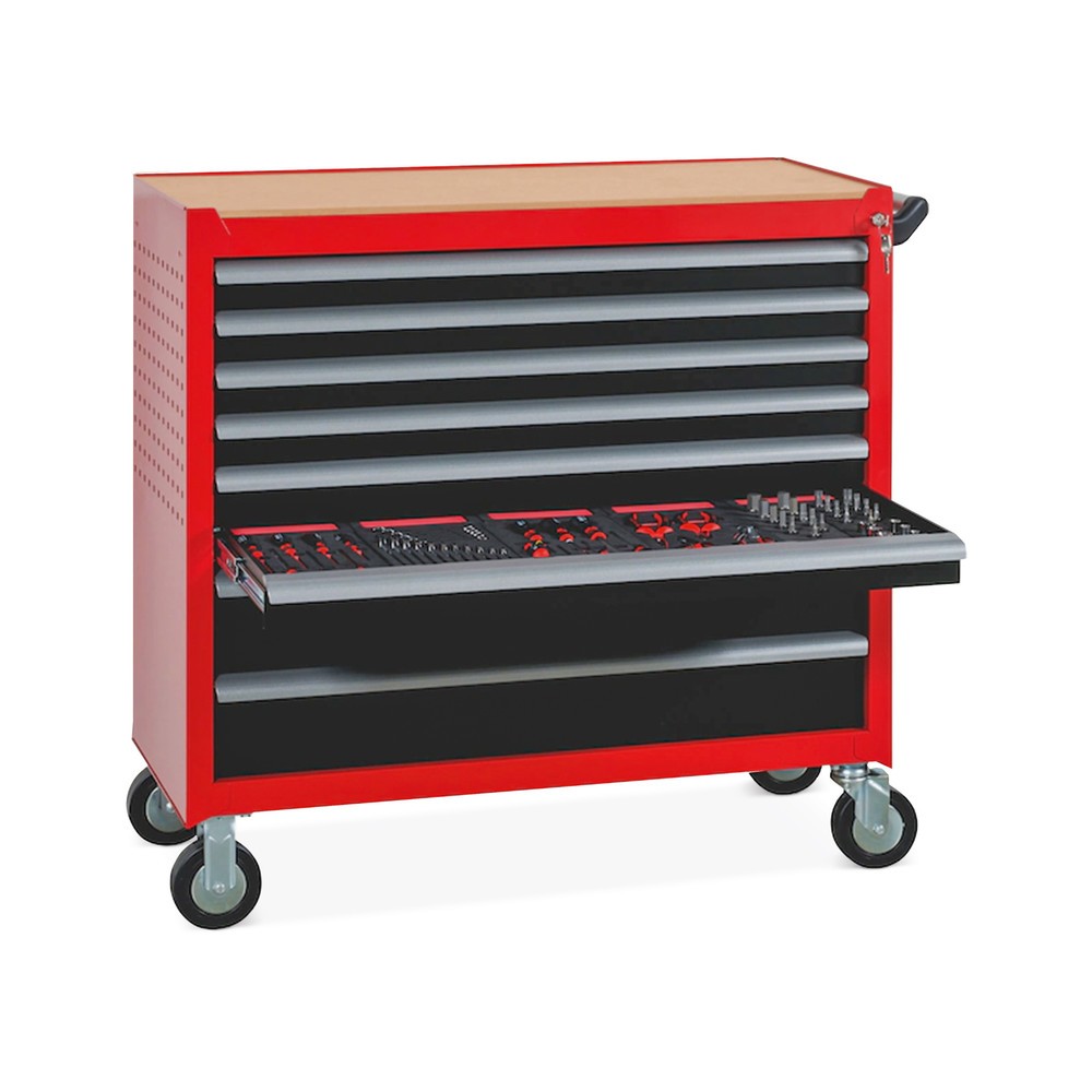 Produktabbildung: Waterloo™ Werkzeugwagen WE Cargo, 8 Schubladen, Höhe 6x 62 mm, 2x 132 mm
