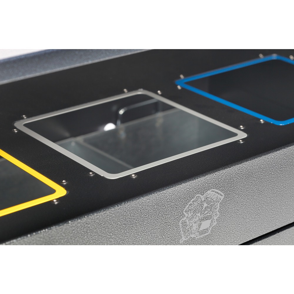 Produktabbildung Nr. 2: VAR® Wertstoffsammelstation WS 89, Einwurföffnungen, 3x 100 Liter, antik-silber