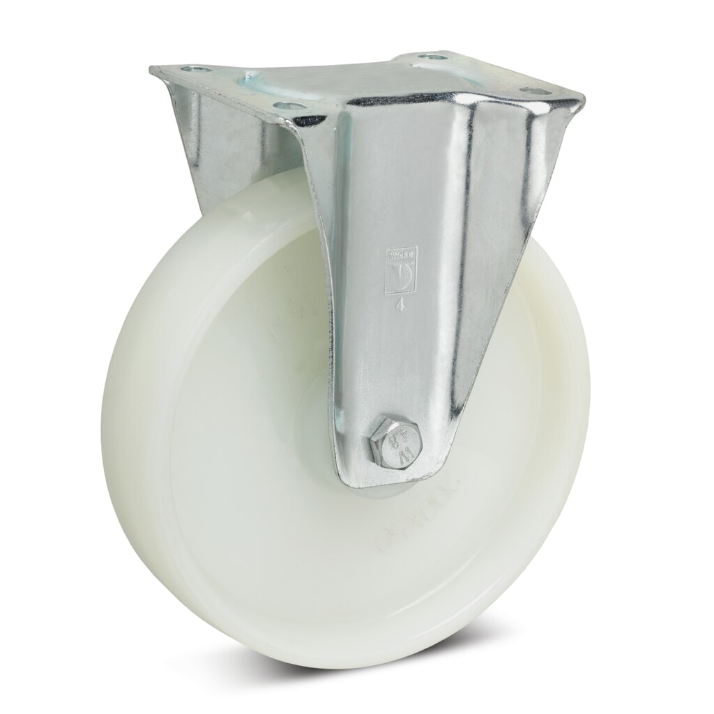 Produktabbildung: Wicke Bockrolle Polyamid, spurlos, Ø x Breite 80 x 35 mm, TK 150 kg
