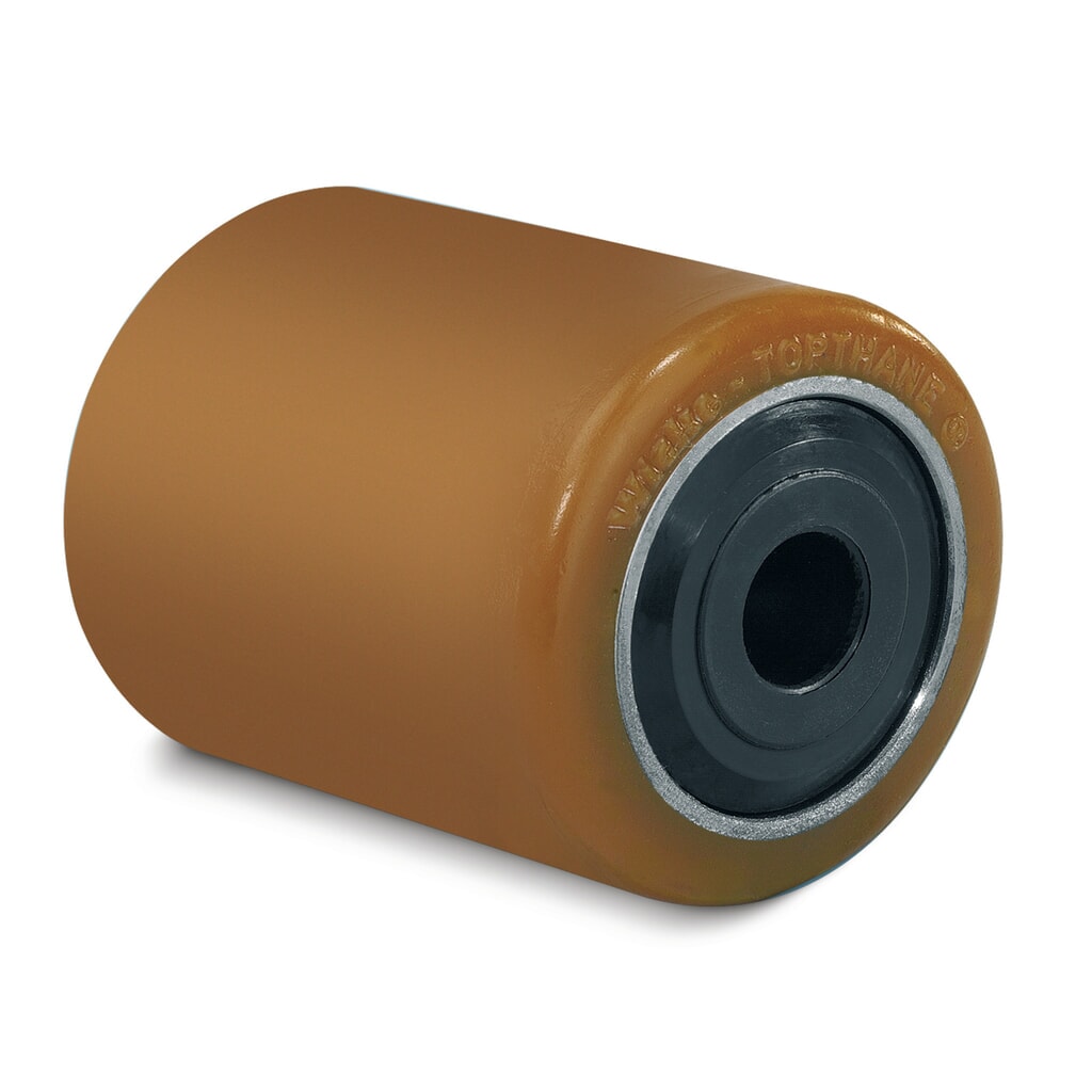 Wicke Gabelrolle NDIIThane®, Einbaumaß 65 mm, Ø x Breite 85 x 60 mm, TK 580 kg Produktabbildung: Wicke Gabelrolle NDIIThane®, Einbaumaß 65 mm, Ø x Breite 85 x 60 mm, TK 580 kg