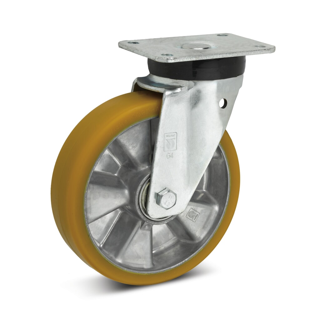 Produktabbildung: Wicke Lenkrolle Topthane®  PU, Ø x Breite 100 x 40 mm, TK 360 kg