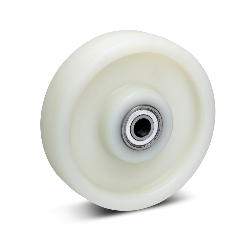 Wicke Polyamid-Schwerlast-Rad, Rillenkugellager, ØxB 100 x 35 mm, TK 500 kg Produktabbildung: Wicke Polyamid-Schwerlast-Rad, Rillenkugellager, ØxB 100 x 35 mm, TK 500 kg