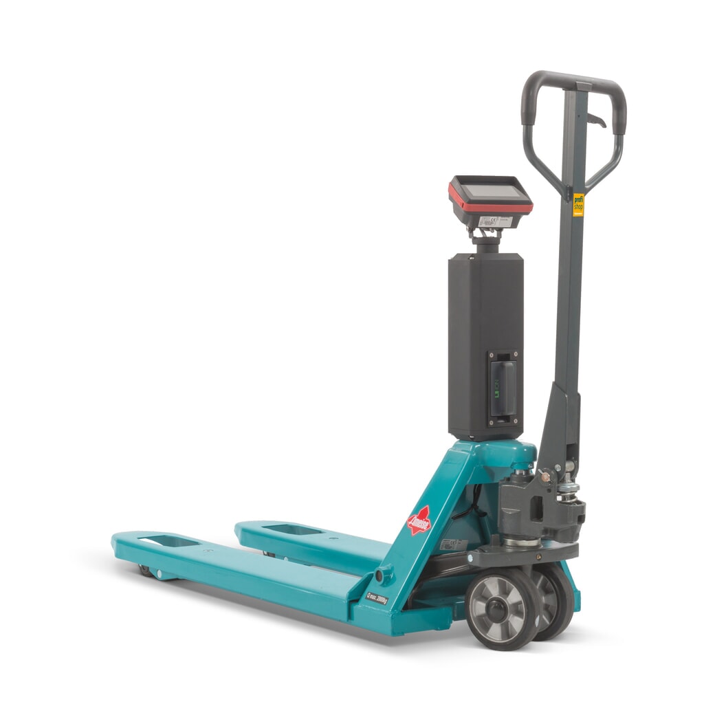 Produktabbildung: Hubwagen mit Waage Ameise® PTM 2.0 Scale mit Touchdisplay, Tragfähigkeit 2.000 kg