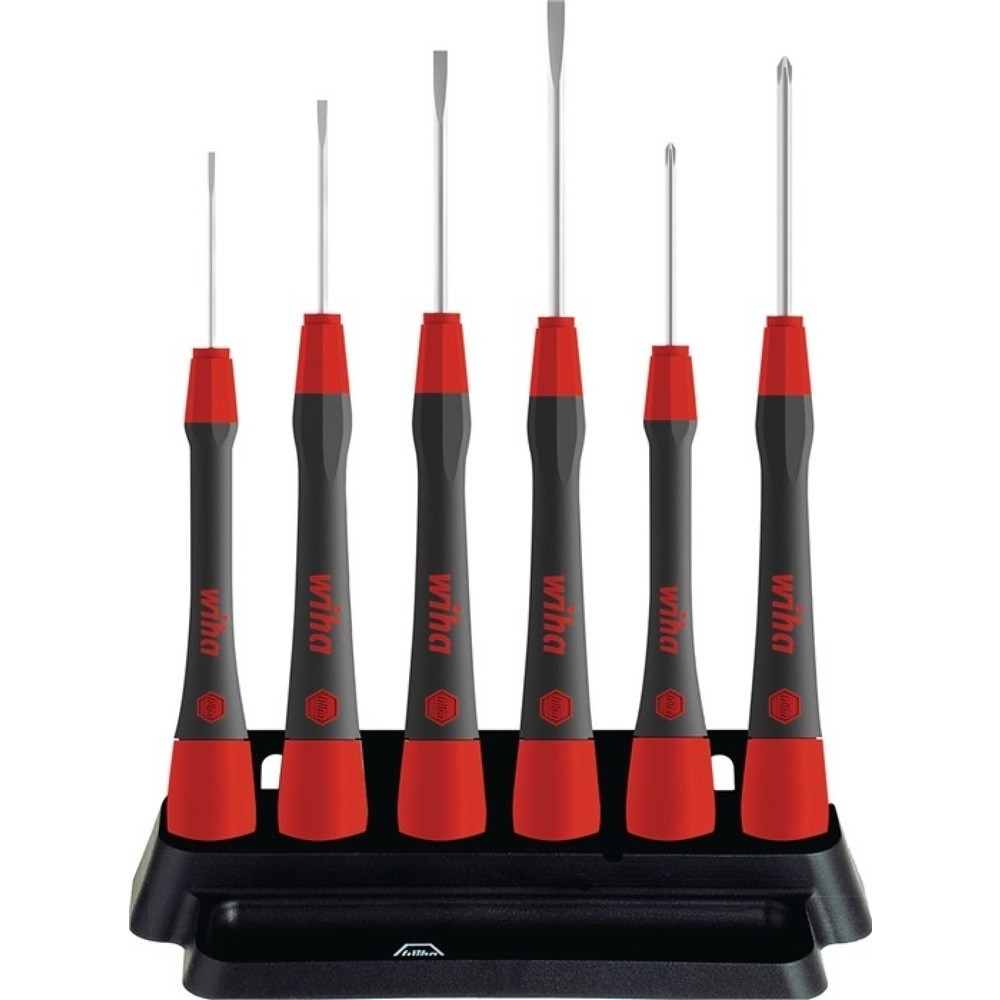 Produktabbildung: WIHA Feinmechanikerschraubendrehersatz 260 PK 601 6-tlg.Schlitz/PH