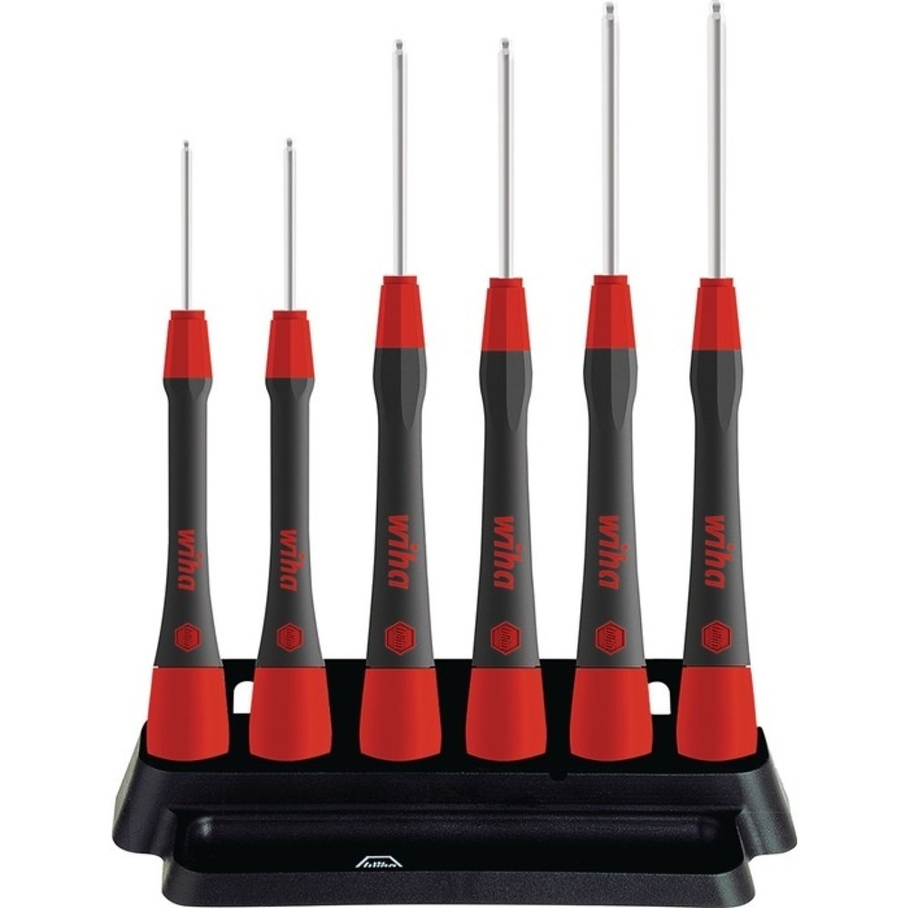 Produktabbildung: WIHA Feinmechanikerschraubendrehersatz 264 PK 601 6-tlg.6-KT.m.Kugelk