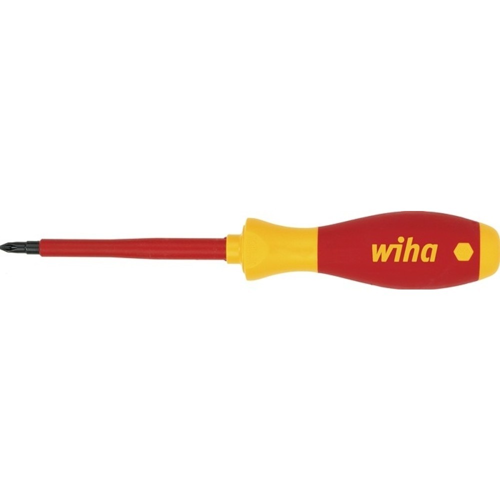 Produktabbildung: WIHA Schraubendreher 321N, Klingenlänge 80 mm VDE isoliert, Größe PH 1