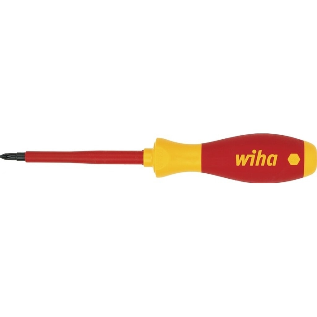 Produktabbildung: WIHA Schraubendreher 321N, Klingenlänge 80 mm VDE isoliert, Größe PH 1