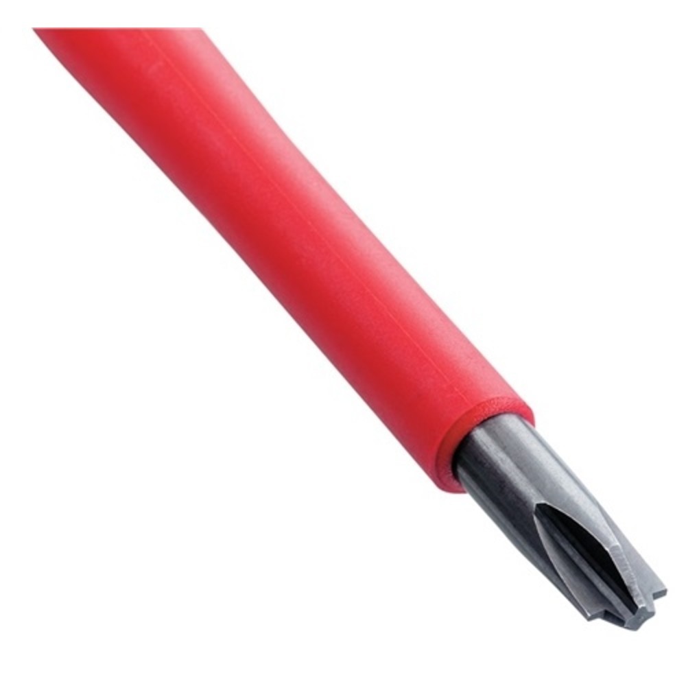 Produktabbildung Nr. 2: Kreuzschlitzschraubendreher VDE SL/PH SW 2x100mm Ges.-L.218mm Plus/Minus-Klemm.