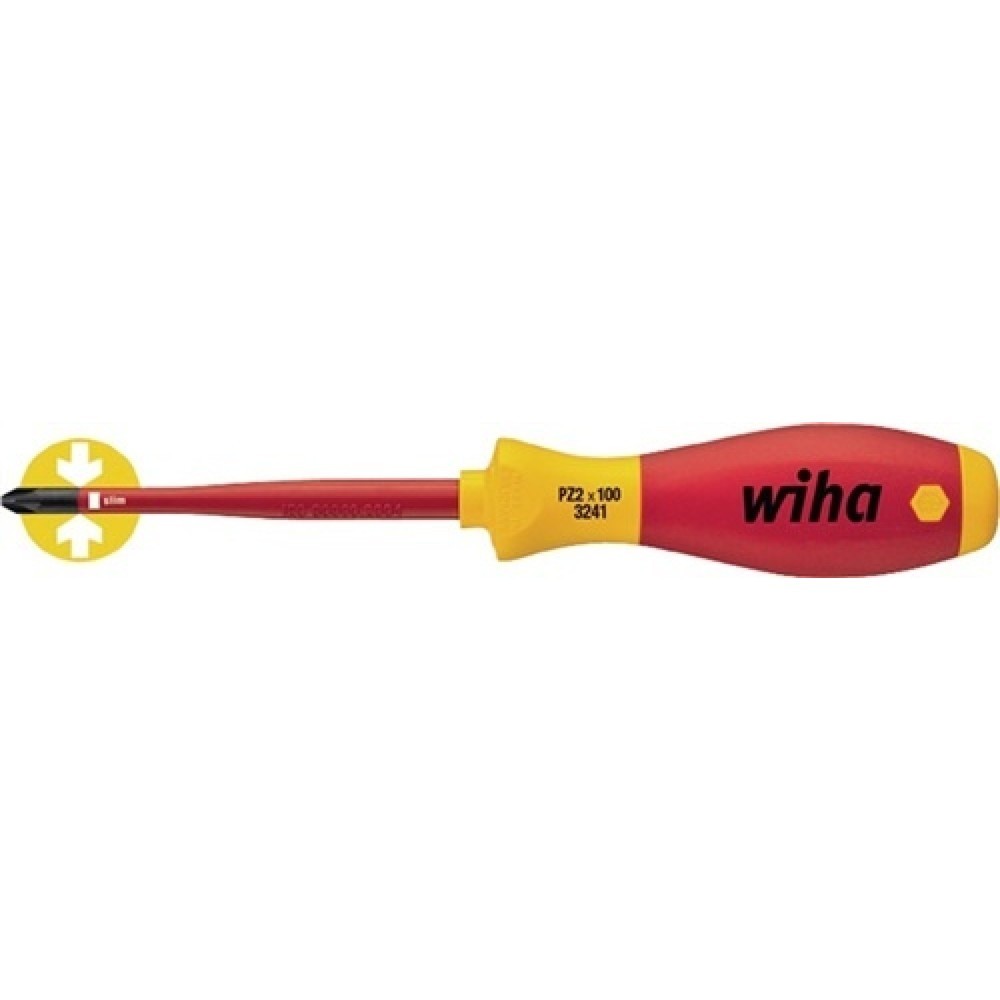 Produktabbildung: Schraubendreher VDE PZD SW 1x80mm Ges.-L.191mm m.Mehrkomp.-Griff SoftFinish