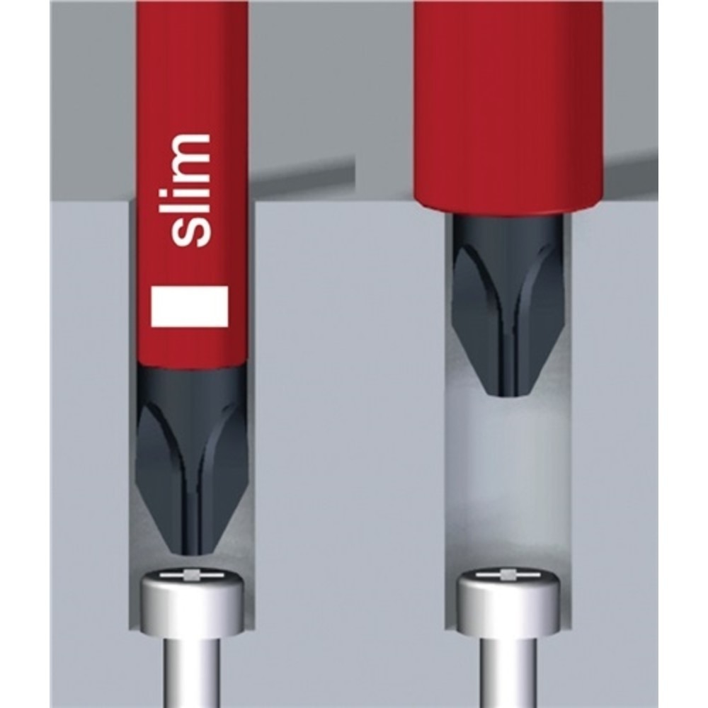 Produktabbildung Nr. 2: Schraubendreher VDE Schlitz SW 4x125mm Ges.-L.211mm m.Mehrkomp.-Griff SoftFinish