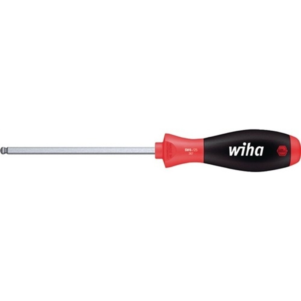 Produktabbildung: Schraubendreher 6KT-Kugelkopf SW 3x100mm Ges.-L.204mm 6KT-Klinge Chrom matt