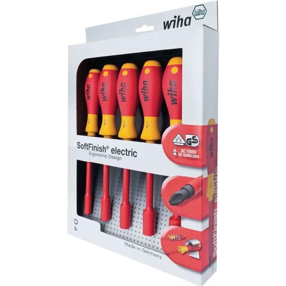 Produktabbildung: Sechskantsteckschlüsselsatz 322 K5 5 teilig 5,5 - 7,0 8,0 10,0 13,0 mm