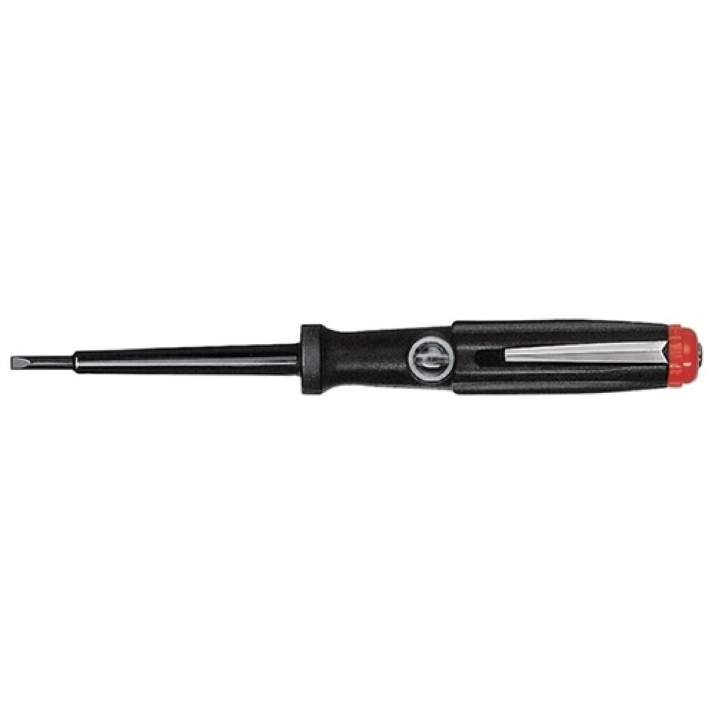 Spannungsprüfer VDE Schlitz 3x70mm Ges.-L.165mm Rundklinge/schwarz Produktabbildung: Spannungsprüfer VDE Schlitz 3x70mm Ges.-L.165mm Rundklinge/schwarz