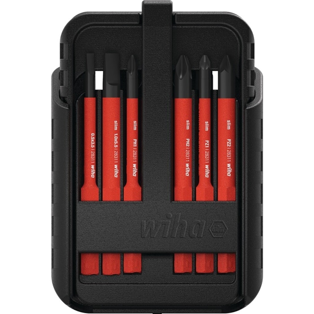 wiha Wechselklingensatz slimBit electric 12-tlg.Schlitz/PH/(+/- PZD)Torx® Produktabbildung Nr. 2: wiha Wechselklingensatz slimBit electric 12-tlg.Schlitz/PH/(+/- PZD)Torx®