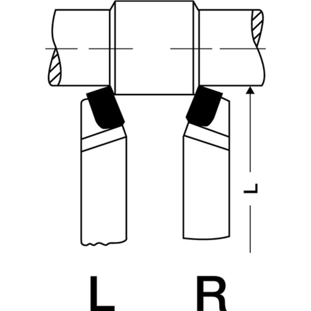 Produktabbildung Nr. 2: Drehmeißel DIN 4971ISO1 12x12mm HM P25/P30 re. ger. Wilke