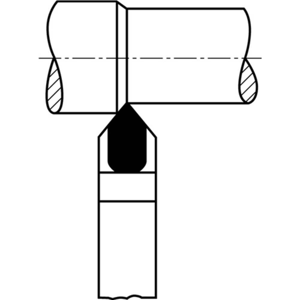 Produktabbildung Nr. 2: Drehmeißel DIN 4975 16x10mm HM P25/30 ger. spitz Wilke