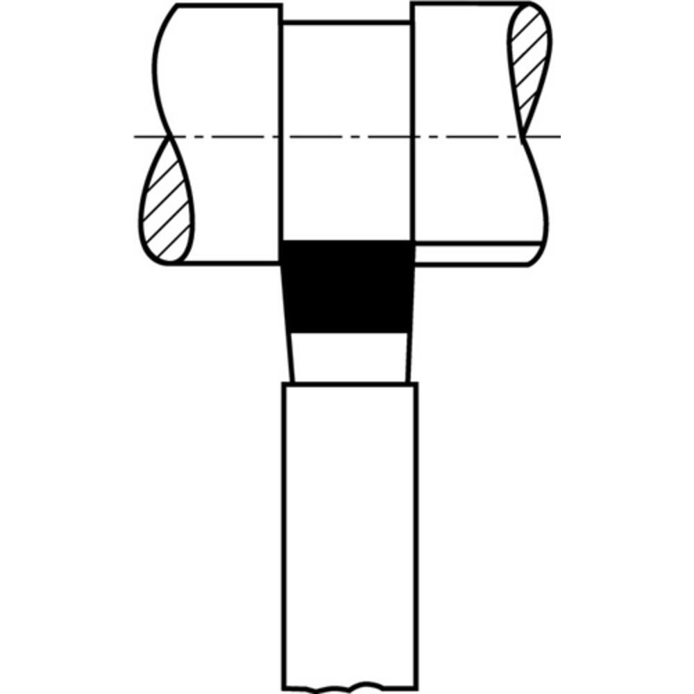 Produktabbildung Nr. 2: Drehmeißel DIN 4976ISO4 20x20mm HM P25/P30 ger. breit Wilke